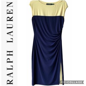 LAUREN Ralph Lauren Gorgeous Yellow Ruched Dress